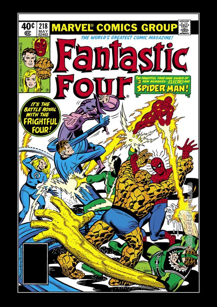 Fantastic Four #218 cover; pencils, Al Milgrom; inks, Joe Sinnott