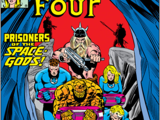 Fantastic Four #224 cover; pencils, Bill Sienkiewicz; Prisoners of the Space Gods