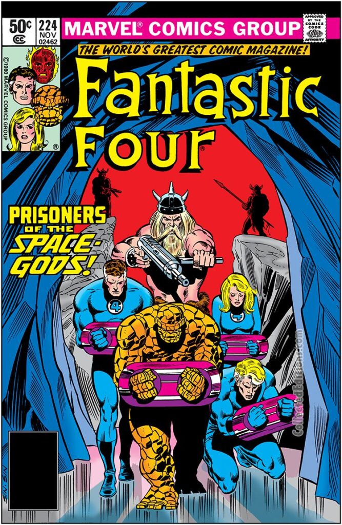 Fantastic Four #224 cover; pencils, Bill Sienkiewicz; Prisoners of the Space Gods