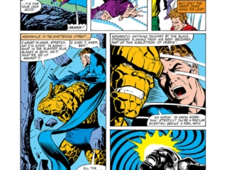Fantastic Four #229, pg. 13; pencils, Bill Sienkiewicz; inks, Joe Sinnott