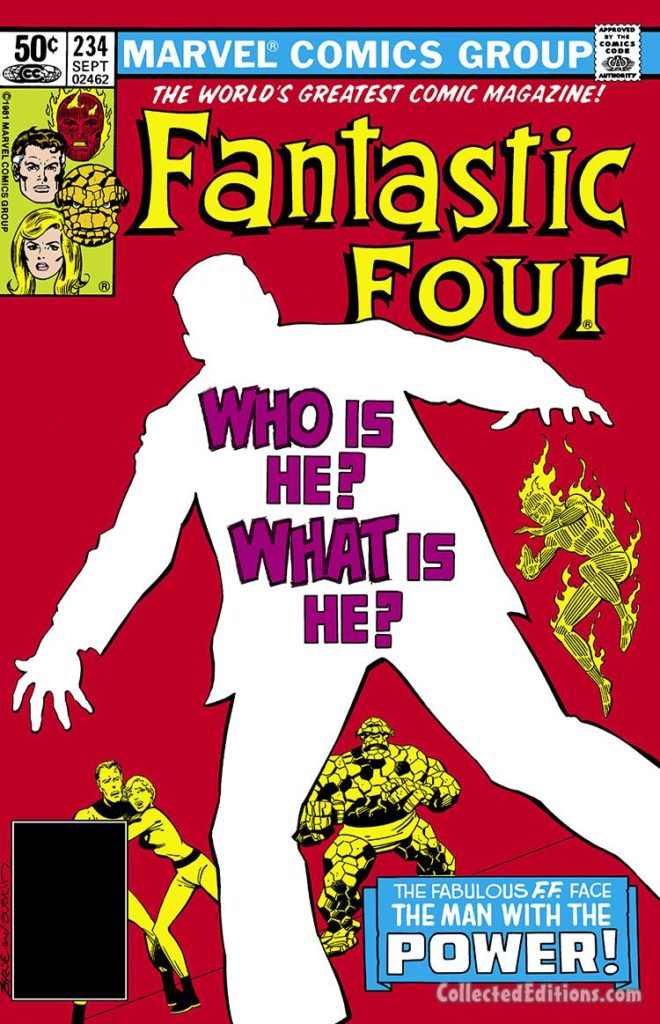 Fantastic Four #234 cover; pencils, John Byrne; inks, Terry Austin