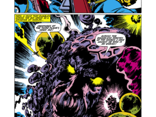 Fantastic Four #235, pg. 4; pencils and inks, John Byrne; Ego the Living Planet