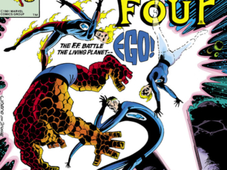 Fantastic Four #235 cover; pencils, John Byrne; inks, Terry Austin