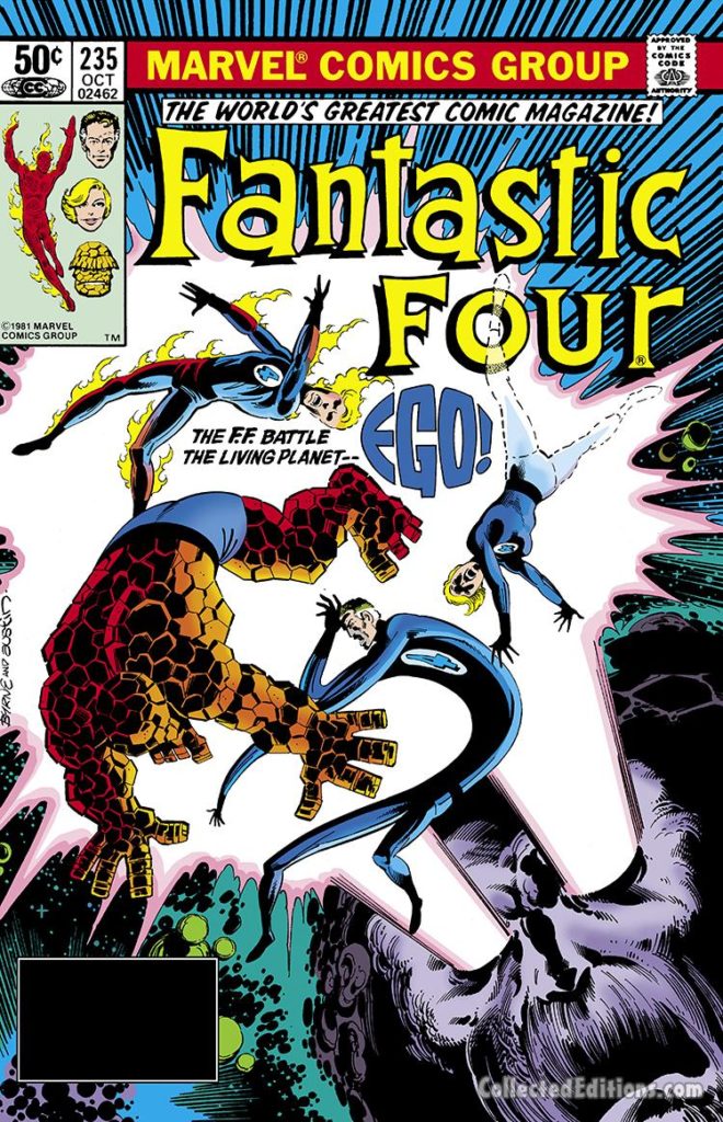 Fantastic Four #235 cover; pencils, John Byrne; inks, Terry Austin