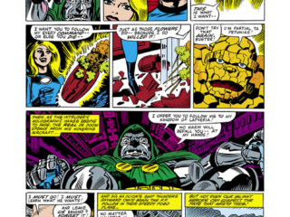 Fantastic Four #236, pg. 43; pencils, Jack Kirby; cartoon storyboards