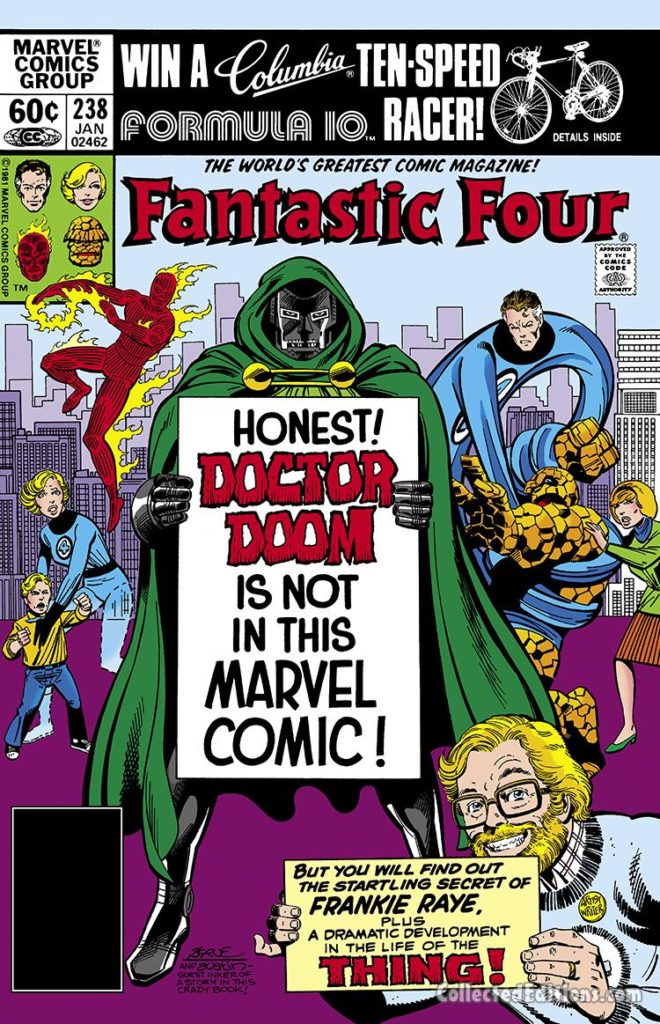 Fantastic Four #238 cover; pencils, John Byrne; inks, Terry Austin