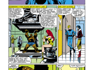 Fantastic Four #239, pg. 4; pencils and inks, John Byrne; Thing