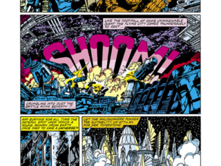 Fantastic Four #240, pg. 20; pencils and inks, John Byrne; Blue Area of the Moon, Inhumans