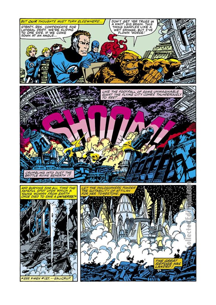 Fantastic Four #240, pg. 20; pencils and inks, John Byrne; Blue Area of the Moon, Inhumans