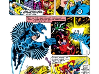 Fantastic Four Annual #12, pg. 12; pencils, Keith Pollard; inks, Bob Wiacek; Black Bolt, Inhumans