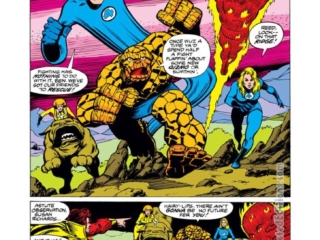 Fantastic Four Annual #12, pg. 17; pencils, Bob Hall; inks, Bob Wiacek; Lockjaw, Crystal, Inhumans, Great Refuge