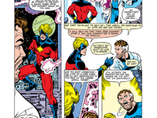 Fantastic Four Annual #15, pg. 14; pencils, George P&eacute;rez; Captain Marvel/Mar-Vell/Skrulls