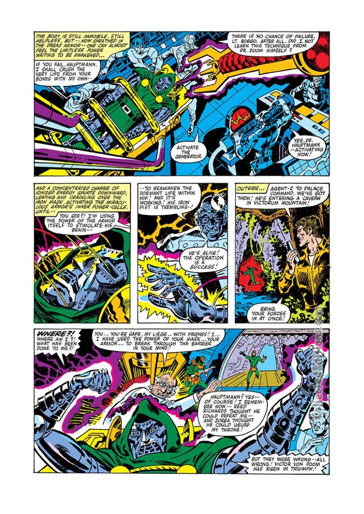 Fantastic Four Annual #15, pg. 34; pencils, George Pérez; Doctor Doom