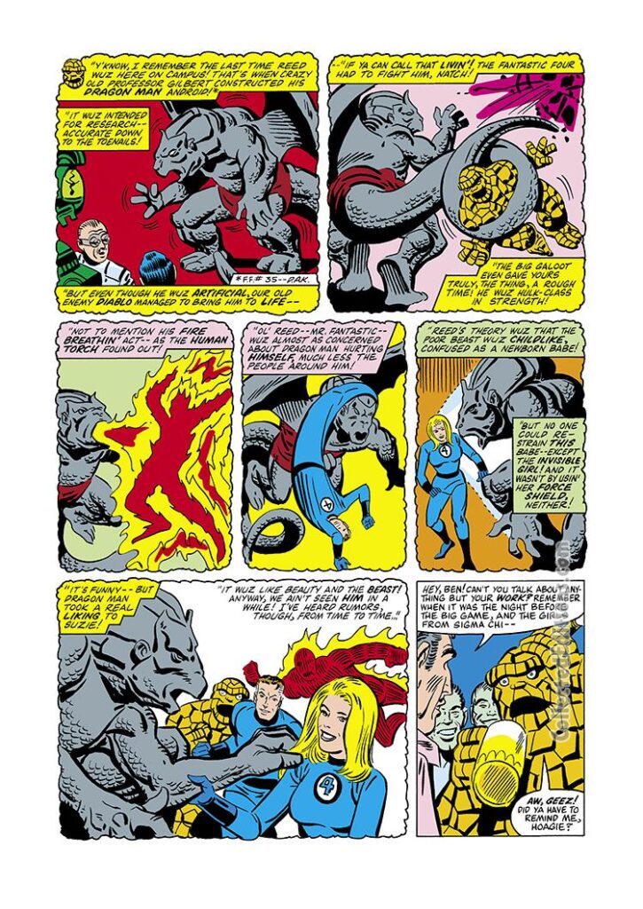 Fantastic Four Annual #16, pg. 5; pencils and inks, Steve Ditko; Dragon Man