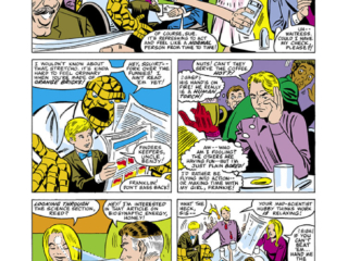 Fantastic Four Annual #16, pg. 9; pencils and inks, Steve Ditko; Invisible Woman, Thing, Human Torch