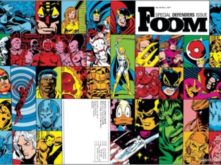 F.O.O.M. #19 cover wraparound cover; Special Defenders issue, montage