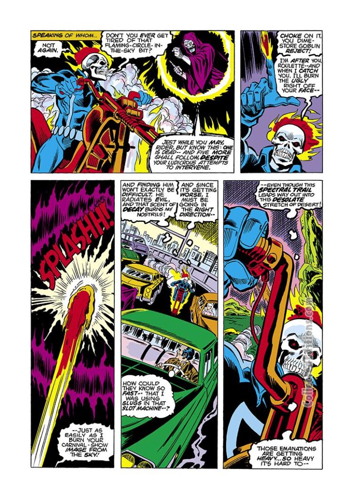 Ghost Rider #5, pg. 13; pencils, Jim Mooney; inks, Sal Trapani