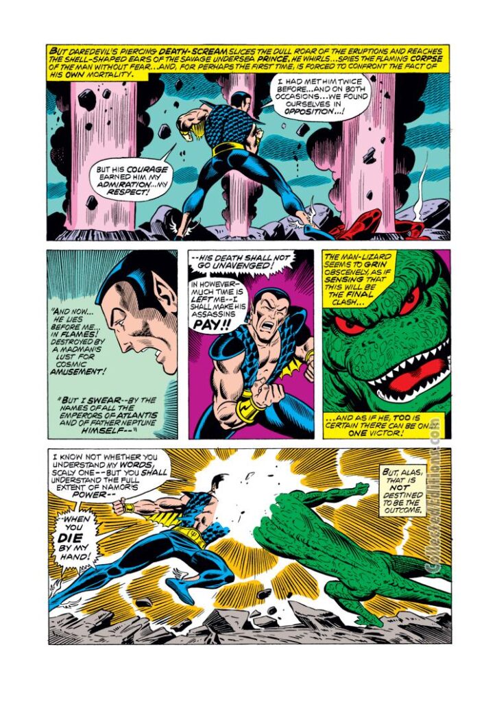 Giant-Size Defenders #3, pg. 20; pencils, Jim Starlin, Dan Adkins; Sub-Mariner/Namor