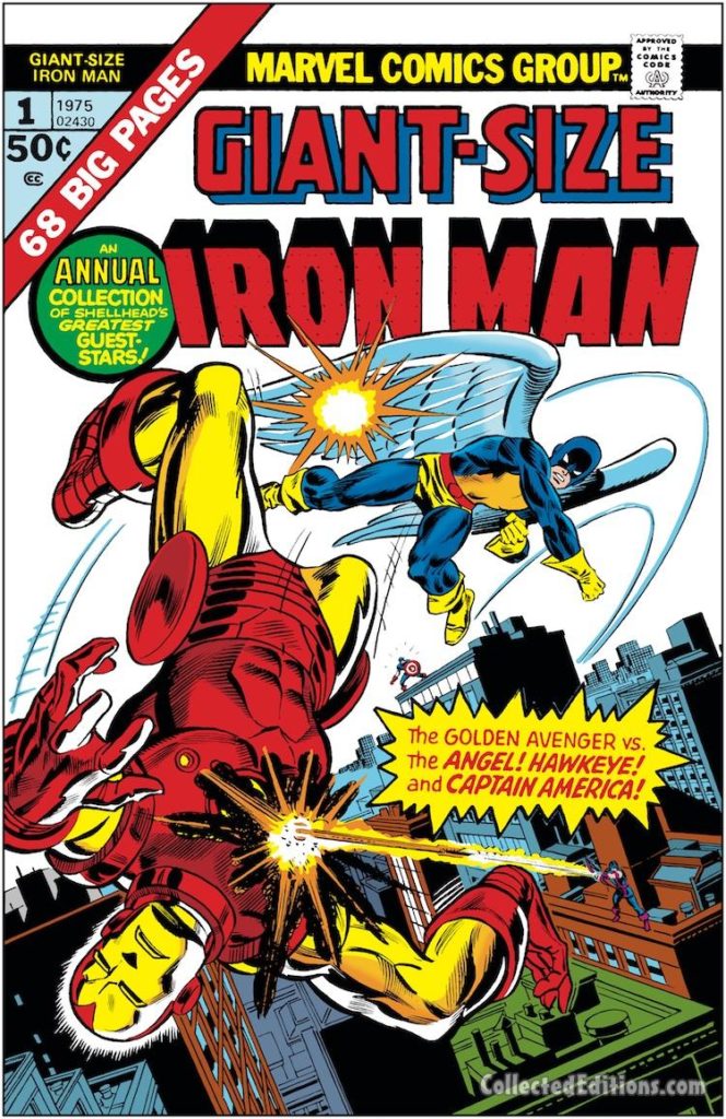 Giant-Size Iron Man #1 cover; pencils, Gil Kane; inks, Frank Giacoia