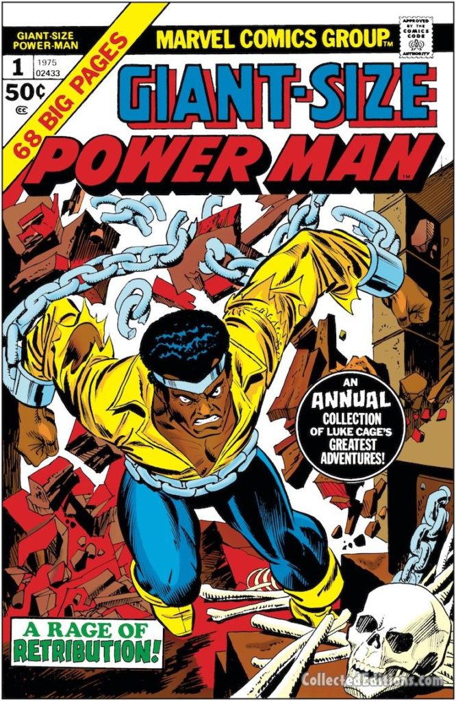 Giant-Size Power Man #1 cover; pencils, Gil Kane; inks, Frank Giacoia; Luke Cage