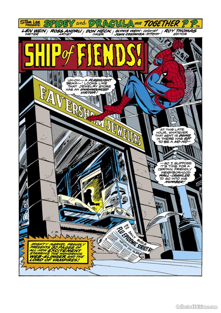 Giant-Size Spider-Man #1, pg. 4; pencils, Ross Andru; inks, Don Heck