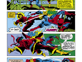 Giant-Size Spider-Man #2, pg. 14; pencils, Ross Andru; Shang-Chi/Master of Kung Fu