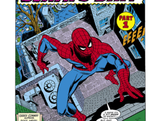 Giant-Size Spider-Man #4, pg. 1; pencils, Ross Andru; inks, Mike Esposito Giant-Size Spider-Man #4, pg. 1; pencils, Ross Andru