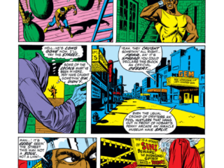 Hero For Hire #4, pg. 5; pencils, George Tuska; inks, Syd Shores, Luke Cage