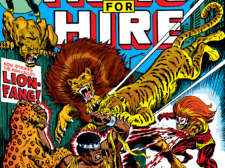 Hero For Hire #13 cover; pencils and inks, Billy Graham; alterations, John Romita Sr.