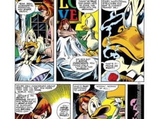 Howard the Duck #2, pg. 6; pencils, Frank Brunner; inks, Steve Leialoha; Beverly Switzler