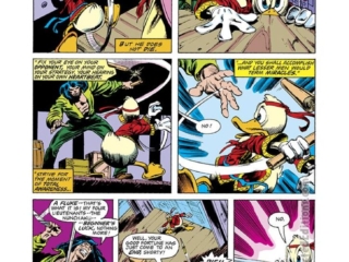 Howard the Duck #3, pg. 16; pencils, John Buscema; inks, Steve Leialoha; Beverly Switzler