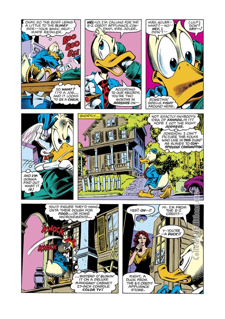 Howard the Duck #5, pg. 10; pencils, Gene Colan; inks, Steve Leialoha