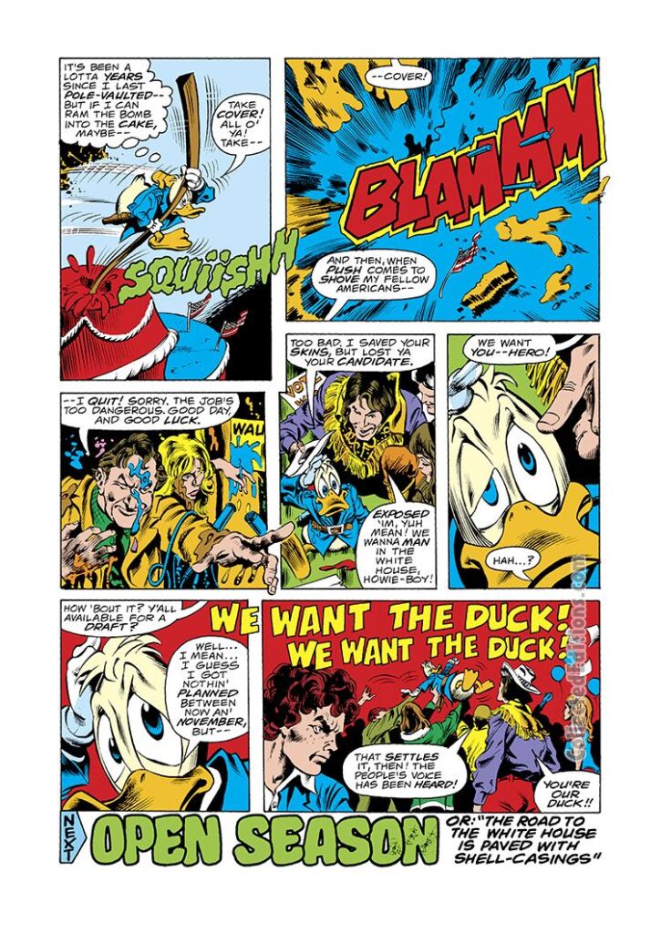 Howard the Duck #7, pg. 17; pencils, Gene Colan; inks, Steve Leialoha, Rev. Joon Moon Yuc