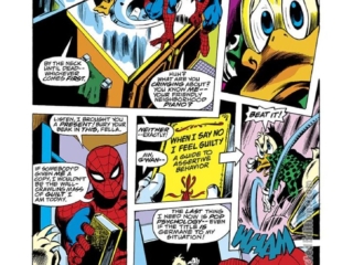 Howard the Duck #10, pg. 9; pencils, Gene Colan; inks, Steve Leialoha; Spider-Man