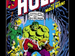 Incredible Hulk #189 cover; pencils and inks, Herb Trimpe; Hulk vs. the Mole Man