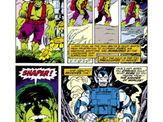 Incredible Hulk #191, pg. 9; pencils, Herb Trimpe; inks, Joe Staton; The Shaper of Worlds