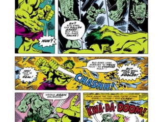 Incredible Hulk #195, pg. 14; pencils, Sal Buscema; inks, Joe Staton, Abomination