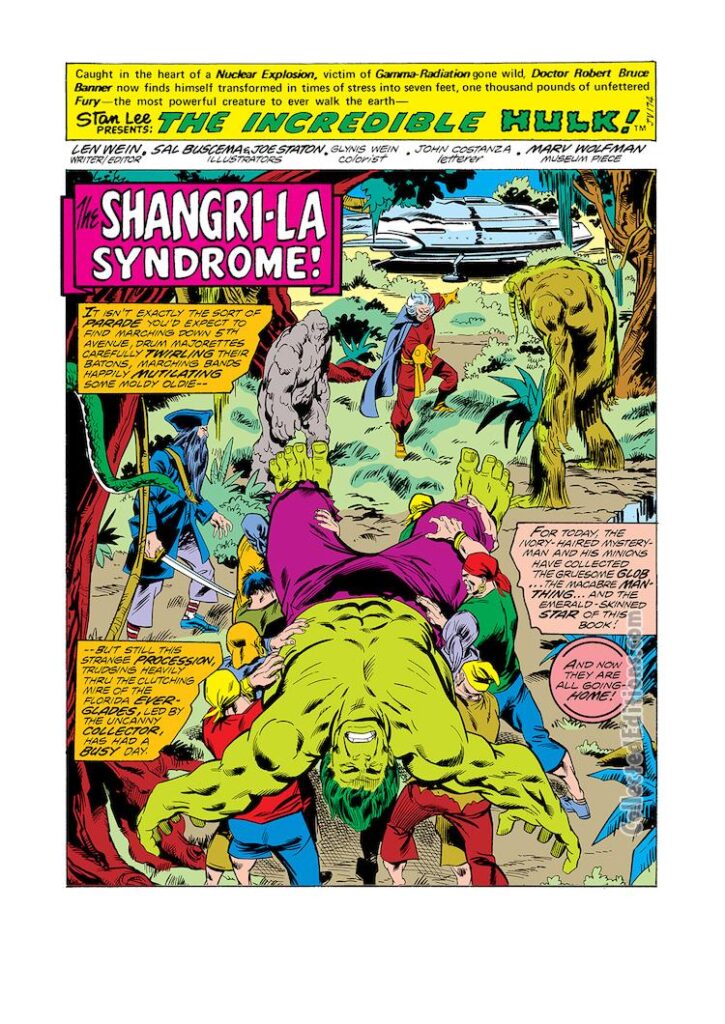 Incredible Hulk #198, pg. 1; pencils, Sal Buscema; inks, Joe Staton