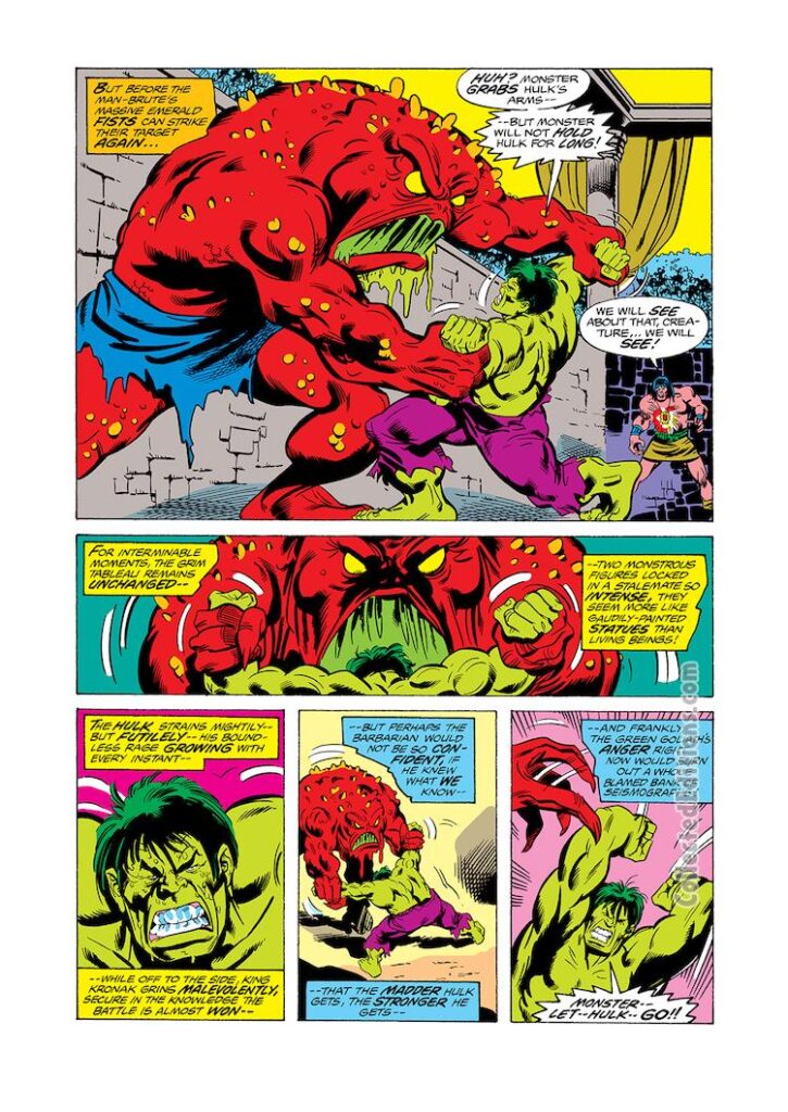 Incredible Hulk #201, pg. 14; pencils, Sal Buscema; inks, Joe Staton