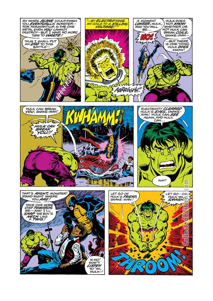Incredible Hulk #212, pg. 16; pencils, Sal Buscema; Constrictor