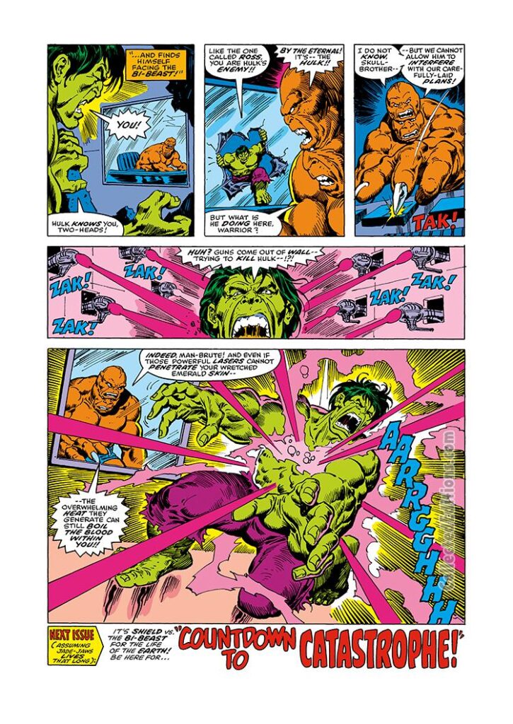 Incredible Hulk #215, pg. 17; pencils, Sal Buscema; Bi-Beast