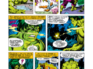 Incredible Hulk #217, pg. 2; pencils, Sal Buscema; inks, Ernie Chan