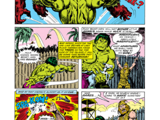 Incredible Hulk #219, pg. 16; pencils, Sal Buscema; inks, Ernie Chan