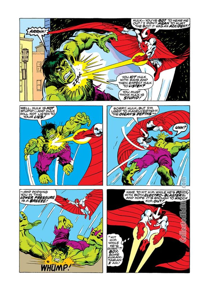 Incredible Hulk #221, pg. 14; pencils, Sal Buscema; Stingray