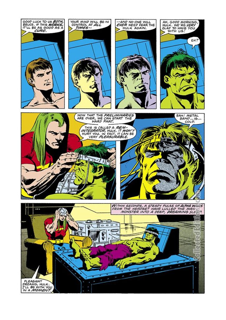 Incredible Hulk #227, pg. 4; pencils, Sal Buscema; inks, Klaus Janson