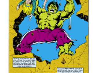 Incredible Hulk #228, pg. 17; pencils, Sal Buscema; inks, Bob McLeod Incredible Hulk #228, pg. 17; pencils, Sal Buscema; inks, Bob McLeod