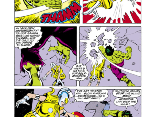 Incredible Hulk #229, pg. 14; pencils, Sal Buscema; inks, Mike Esposito Incredible Hulk #229, pg. 14; pencils, Sal Buscema; Moonstone