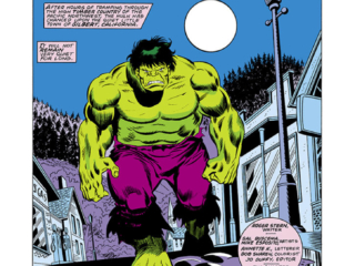 Incredible Hulk #231, pg. 1; pencils, Sal Buscema; inks, Mike Esposito Incredible Hulk #231, pg. 1; pencils, Sal Buscema; inks, Mike Esposito