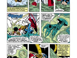 Incredible Hulk #232, pg. 6; pencils, Sal Buscema; Captain America/Falcon