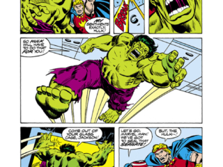 Incredible Hulk #232, pg. 14; pencils, Sal Buscema; inks, Mike Esposito Incredible Hulk #232, pg. 14; pencils, Sal Buscema; inks, Mike Esposito